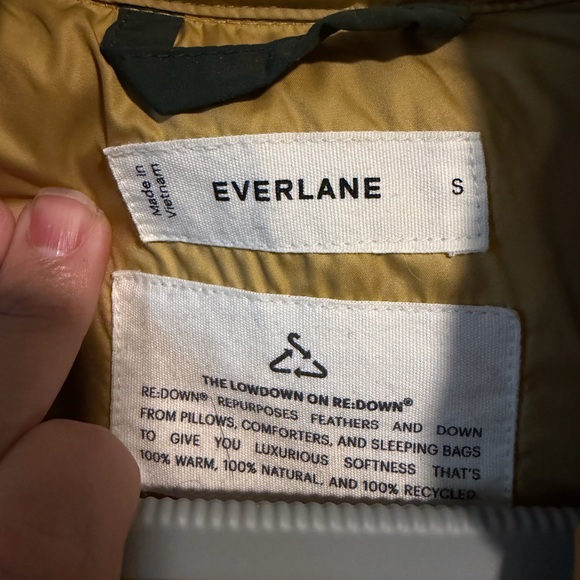 Everlane The Puffer Vest Size Small Re:Down Filled Forest Green - Picture 7 of 7